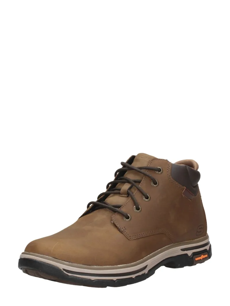 Skechers Relaxed Fit: Segment 2.0 - Brogden middel bruin, hoge veterschoenen voor heren in middelbruin, foto 2 van 2