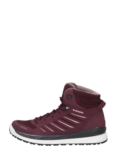Lowa Axos GTX MID Ws, hoge veterschoenen voor dames in bordeaux, foto 1 van 4