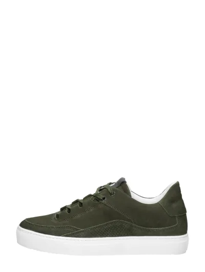 Tozen Katashi, lage veterschoenen voor heren in groen, foto 1 van 4