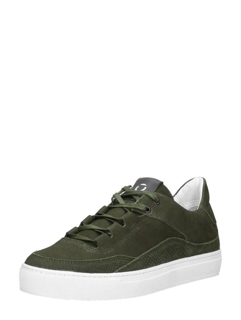 Tozen Katashi, lage veterschoenen voor heren in groen, foto 2 van 2