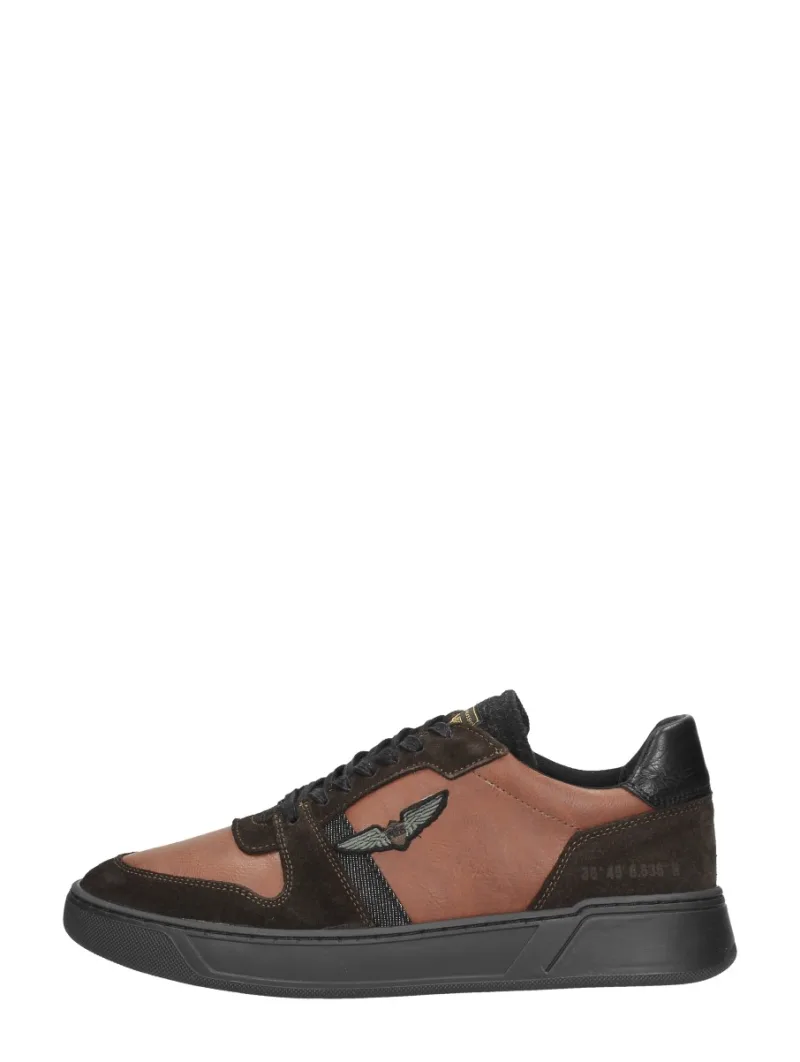 PME Legend Freightman, lage veterschoenen voor heren in cognac