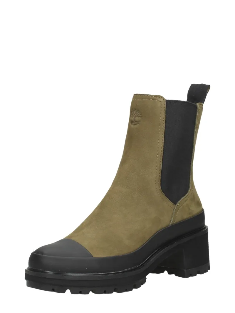 Timberland Kori Park Chelsea 2.0, enkellaarsjes hak voor dames in groen, foto 2 van 2