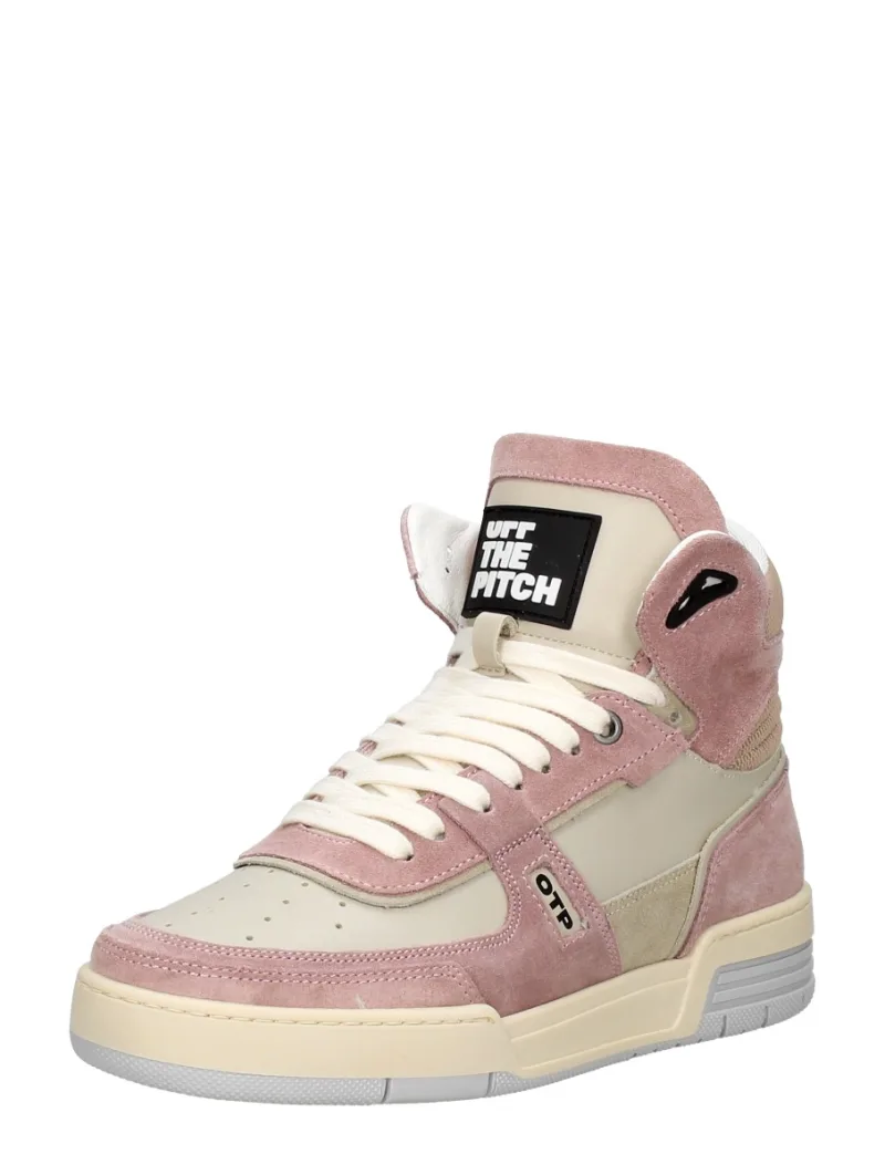 Off The Pitch Basketta Hi, lage sneakers voor dames in roze, foto 2 van 2