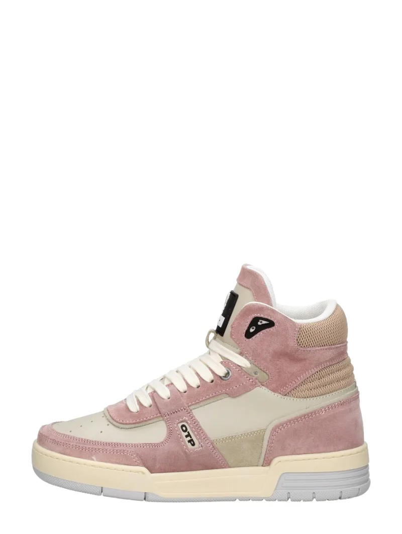 Off The Pitch Basketta Hi, lage sneakers voor dames in roze