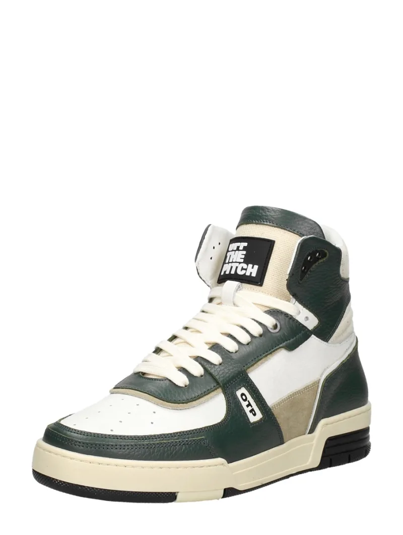 Off The Pitch Basketta Hi, lage sneakers voor heren in groen, foto 2 van 2