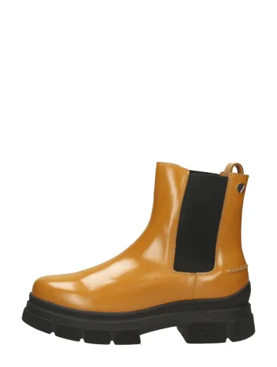 Tommy Hilfiger Preppy Outdoor Low Boot, enkellaarsjes plat voor dames in oranje, foto 1 van 4