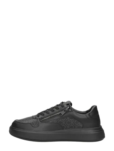Calvin Klein Low Top Lace Up ZIP Mono, lage veterschoenen voor heren in zwart, foto 1 van 4