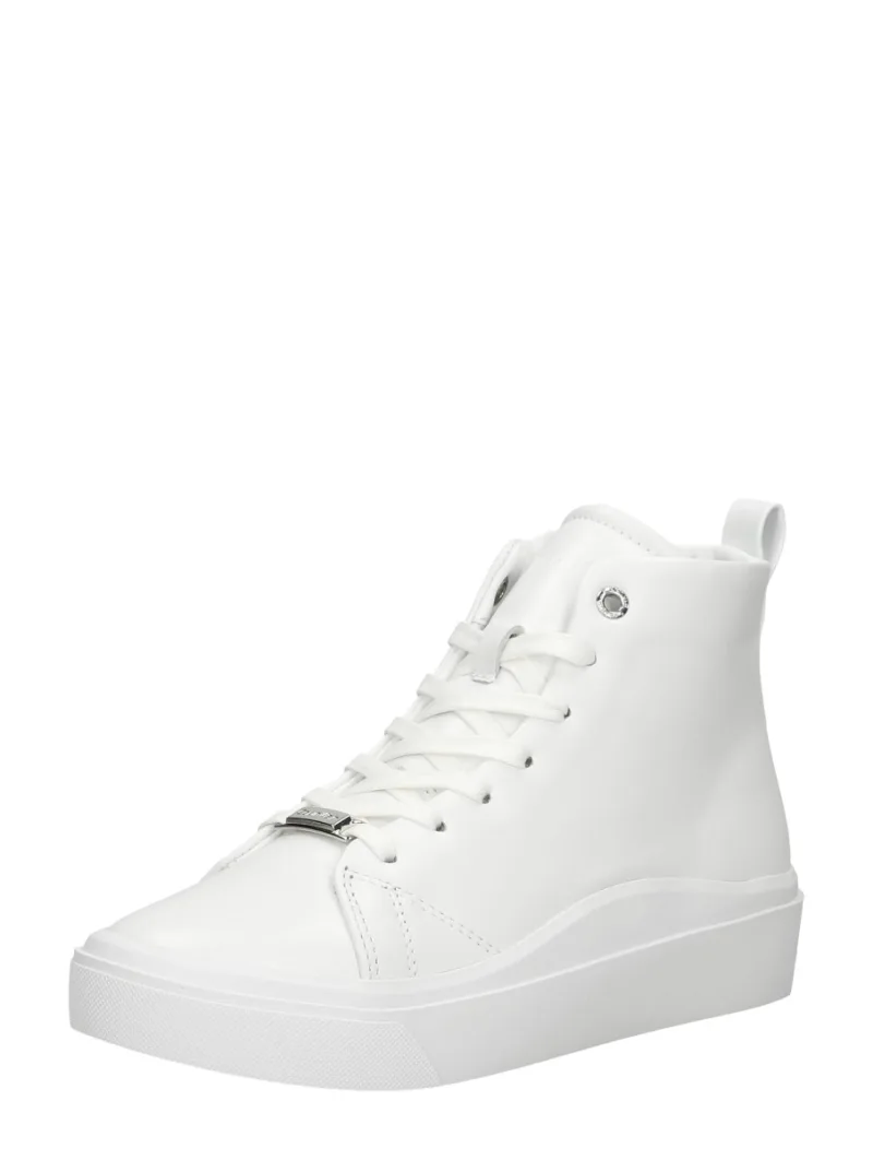 Calvin Klein Cupsole Wave High Top, hoge veterschoenen voor dames in wit, foto 2 van 2