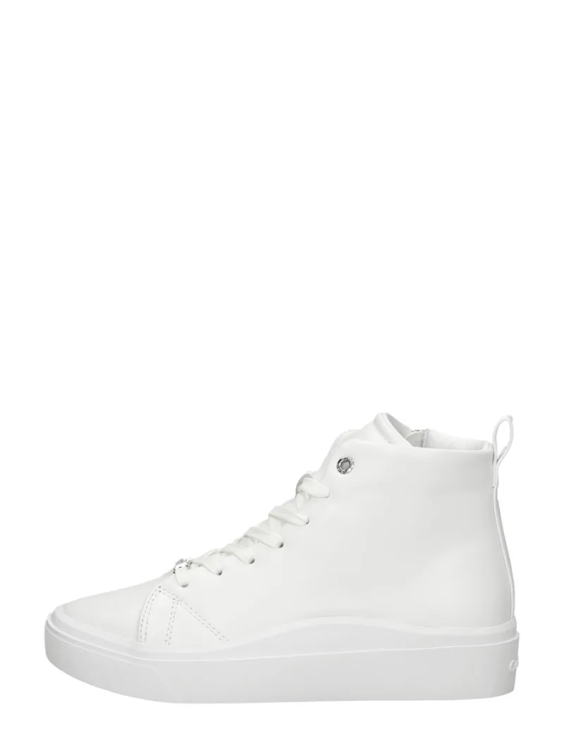 Calvin Klein Cupsole Wave High Top, hoge veterschoenen voor dames in wit