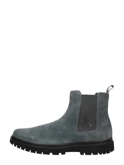 Calvin Klein Lug Mid Chelsea Boot, enkellaarsjes & boots voor heren in grijs, foto 1 van 4
