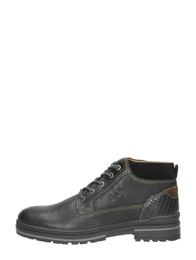 Australian Middelburg, hoge veterschoenen voor heren in zwart, foto 1 van 4