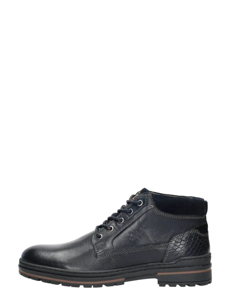 Australian Middelburg, hoge veterschoenen voor heren in blauw
