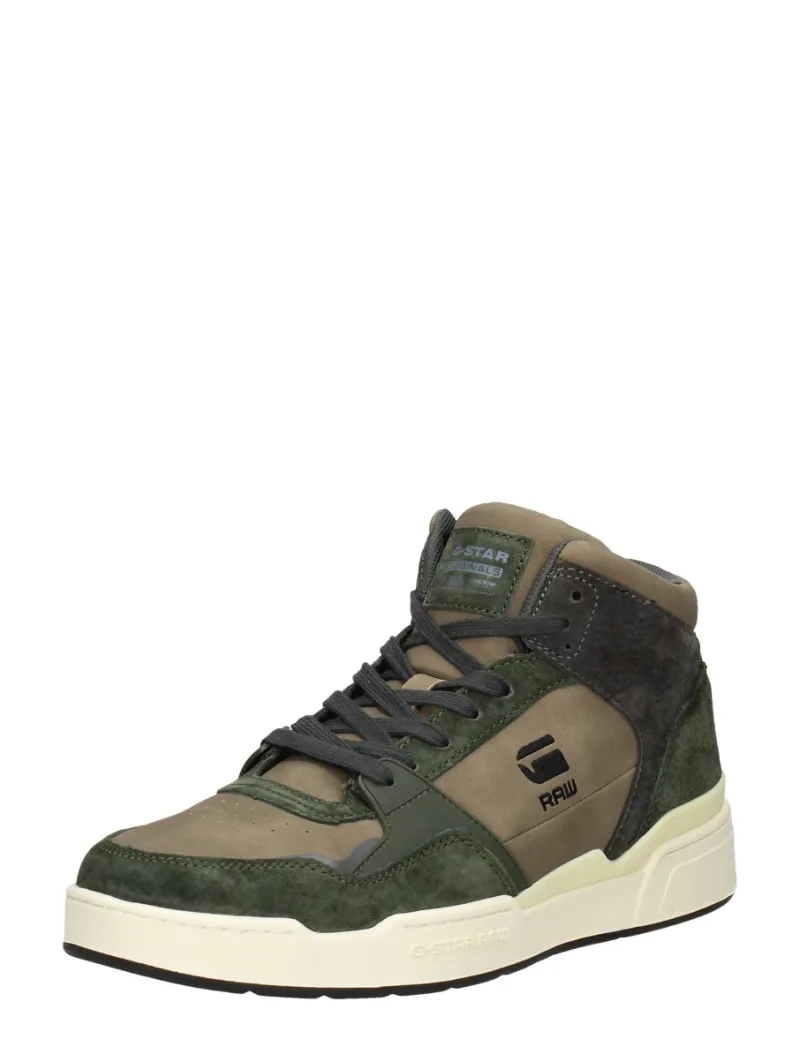 G-Star Attacc Mid BLK M, hoge veterschoenen voor heren in groen, foto 2 van 2