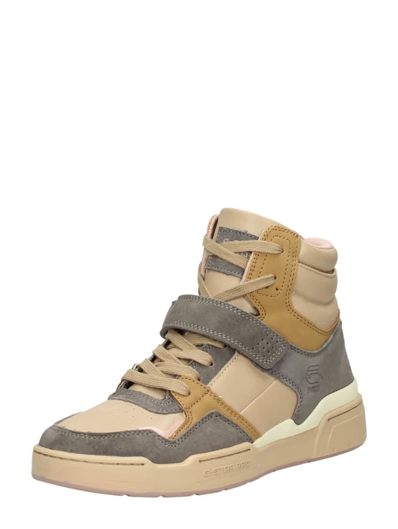 G-Star Attacc Mid NUB W, hoge veterschoenen voor dames in taupe, foto 2 van 2