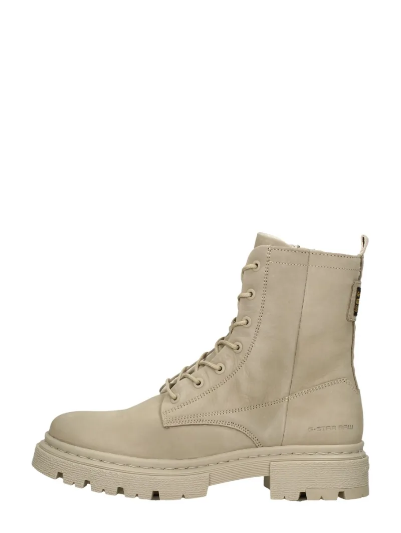 G-Star Kafey High Lace Nub W, hoge veterschoenen voor dames in taupe