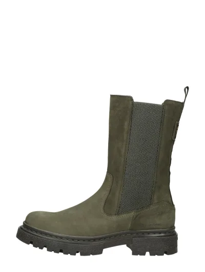 G-Star Kafey High Chs Nub W, enkellaarsjes plat voor dames in groen, foto 1 van 4