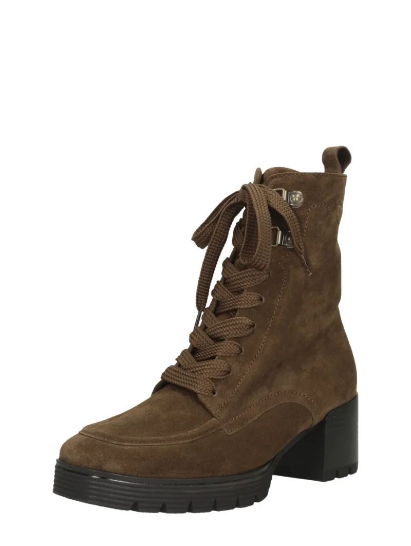 Gabor Veterschoenen Hak middel bruin, veterschoenen hak voor dames in middelbruin, foto 2 van 2