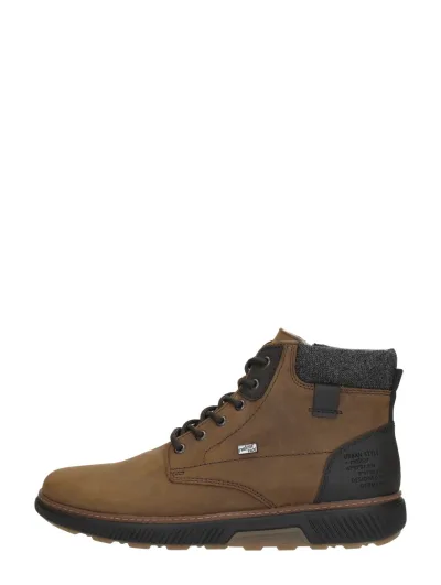 Rieker Veterschoenen Hoog middel bruin, hoge veterschoenen voor heren in middelbruin, foto 1 van 4