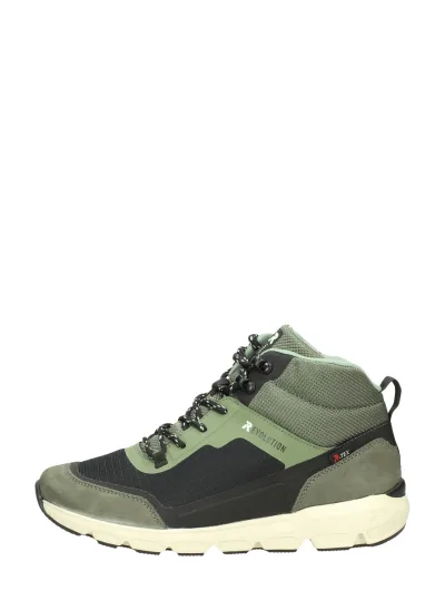 Rieker Veterschoenen Hoog, hoge veterschoenen voor dames in groen, foto 1 van 4
