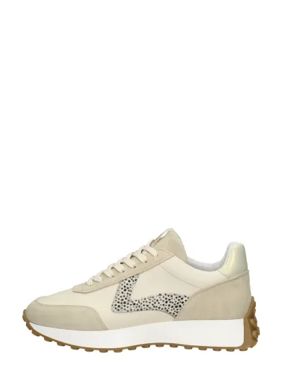 Maruti Kane, lage veterschoenen voor dames in beige, foto 1 van 4