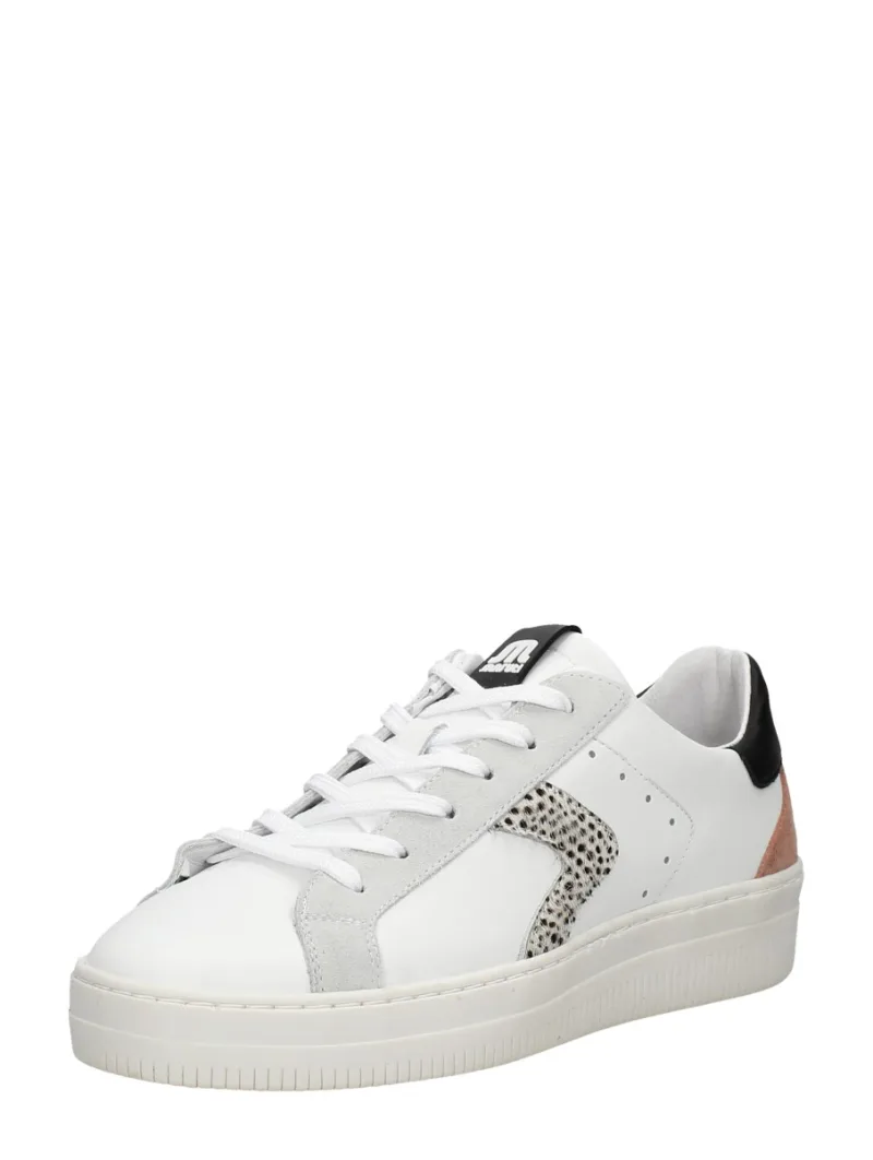 Maruti Moni, lage veterschoenen voor dames in wit, foto 2 van 2