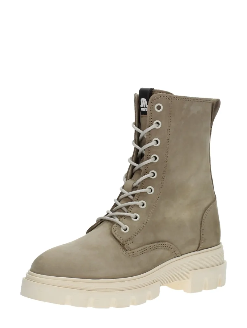 Maruti Fleur, hoge veterschoenen voor dames in beige, foto 2 van 2
