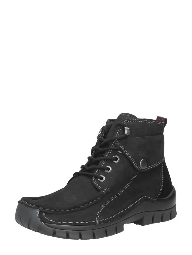 Wolky Jump Winter, hoge veterschoenen voor dames in zwart, foto 2 van 2