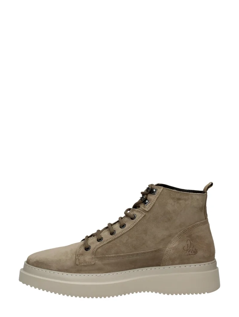 Rehab Morris, hoge veterschoenen voor heren in beige