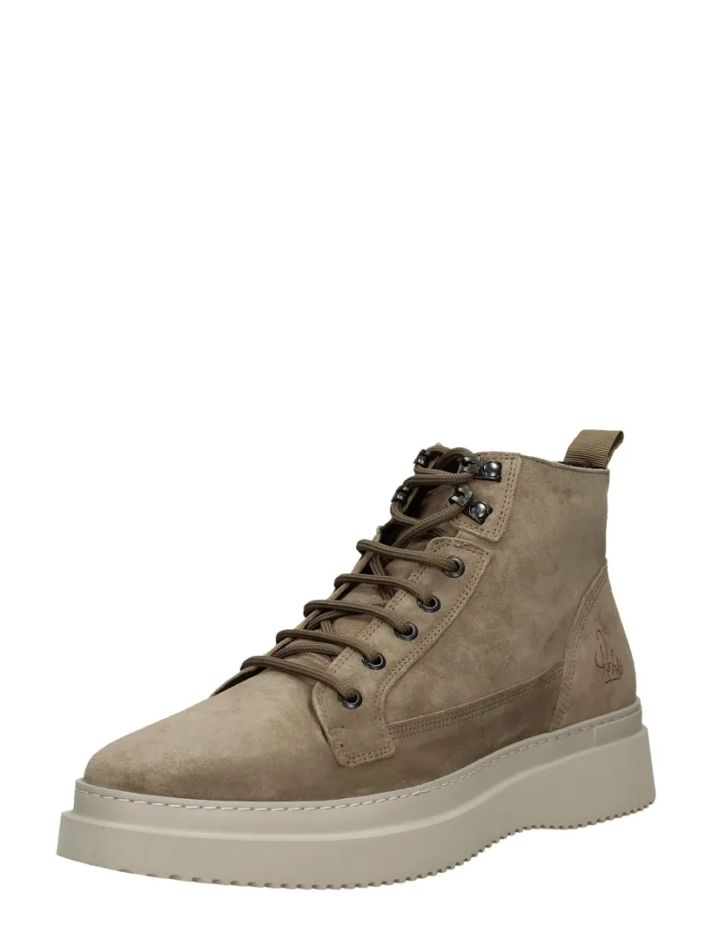 Rehab Morris, hoge veterschoenen voor heren in beige, foto 2 van 2