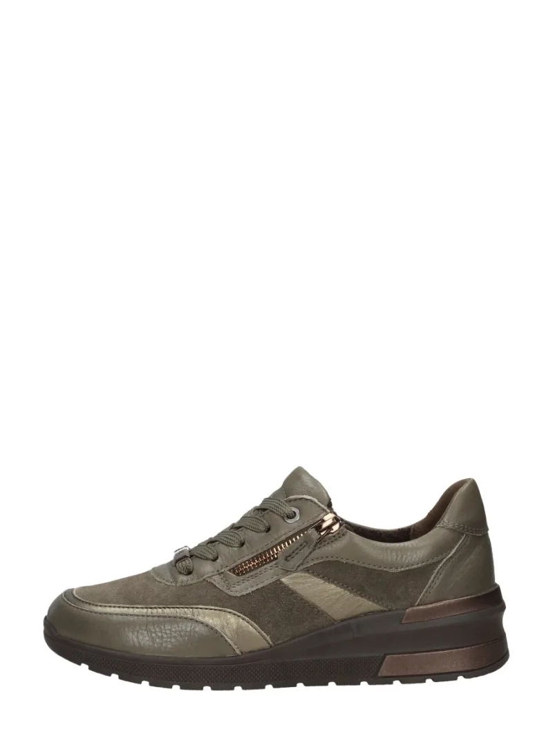 Ara Neapel, lage veterschoenen voor dames in taupe, foto 1 van 4