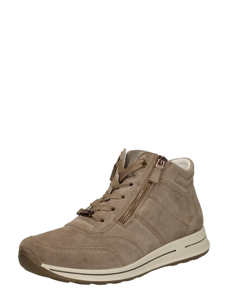 Ara Osaka 2.0, hoge veterschoenen voor dames in beige, foto 2 van 2