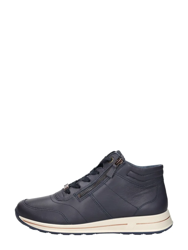 Ara Osaka 2.0, hoge veterschoenen voor dames in blauw
