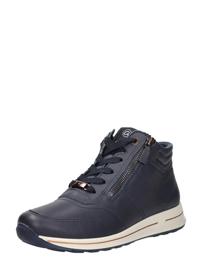 Ara Osaka 2.0, hoge veterschoenen voor dames in blauw, foto 2 van 2