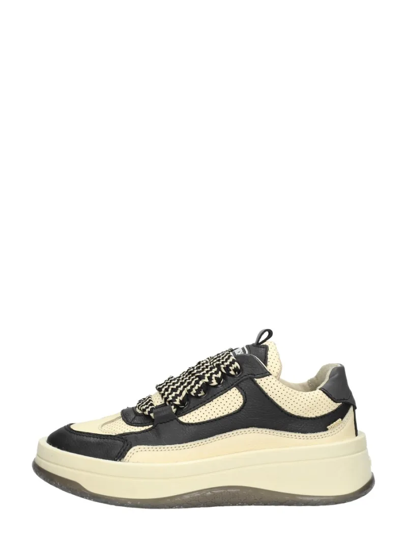 Bronx Bruc-Er, lage veterschoenen voor dames in zwart
