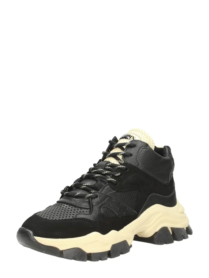 Bronx Tayke-Over, hoge veterschoenen voor dames in zwart, foto 2 van 2