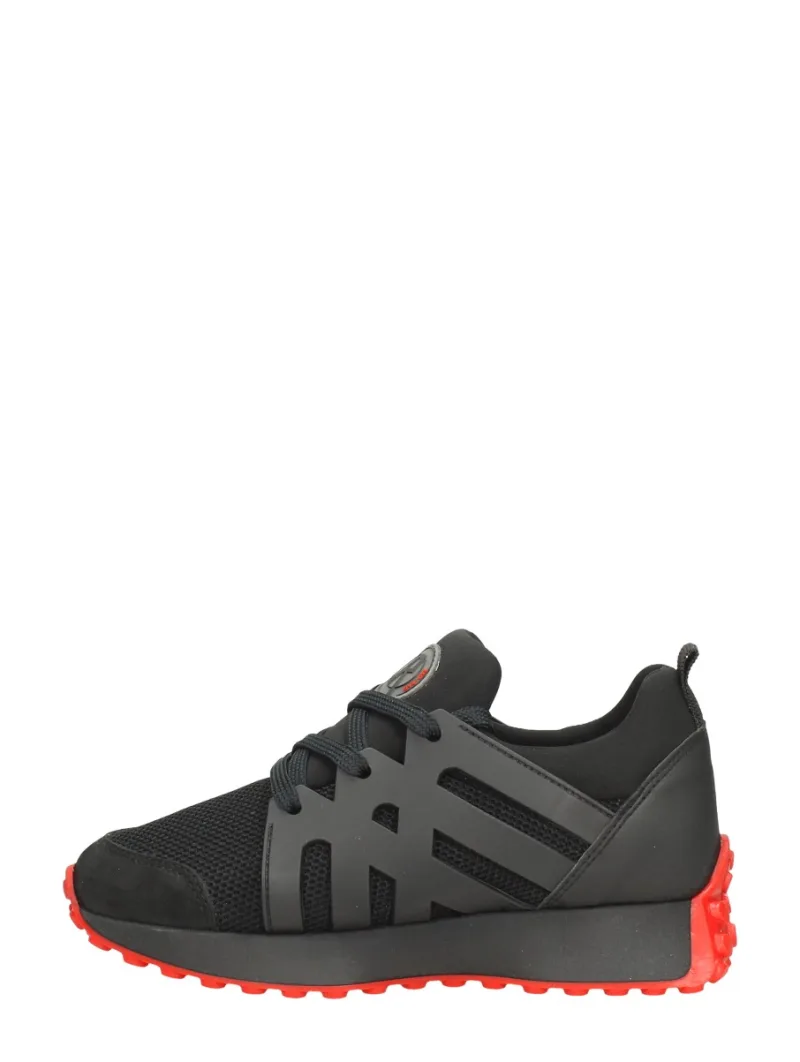Red Rag Sneakers Laag, lage sneakers voor jongens in zwart