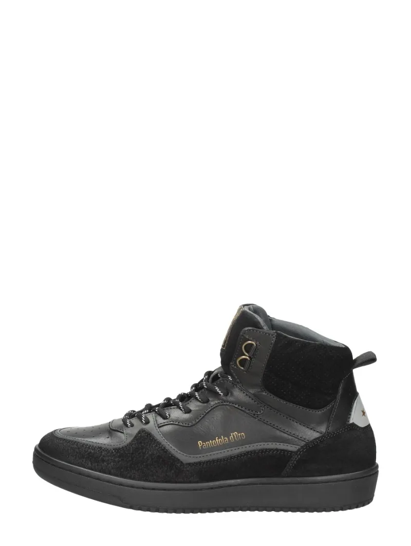 Pantofola D'Oro Baveno High, hoge veterschoenen voor heren in zwart