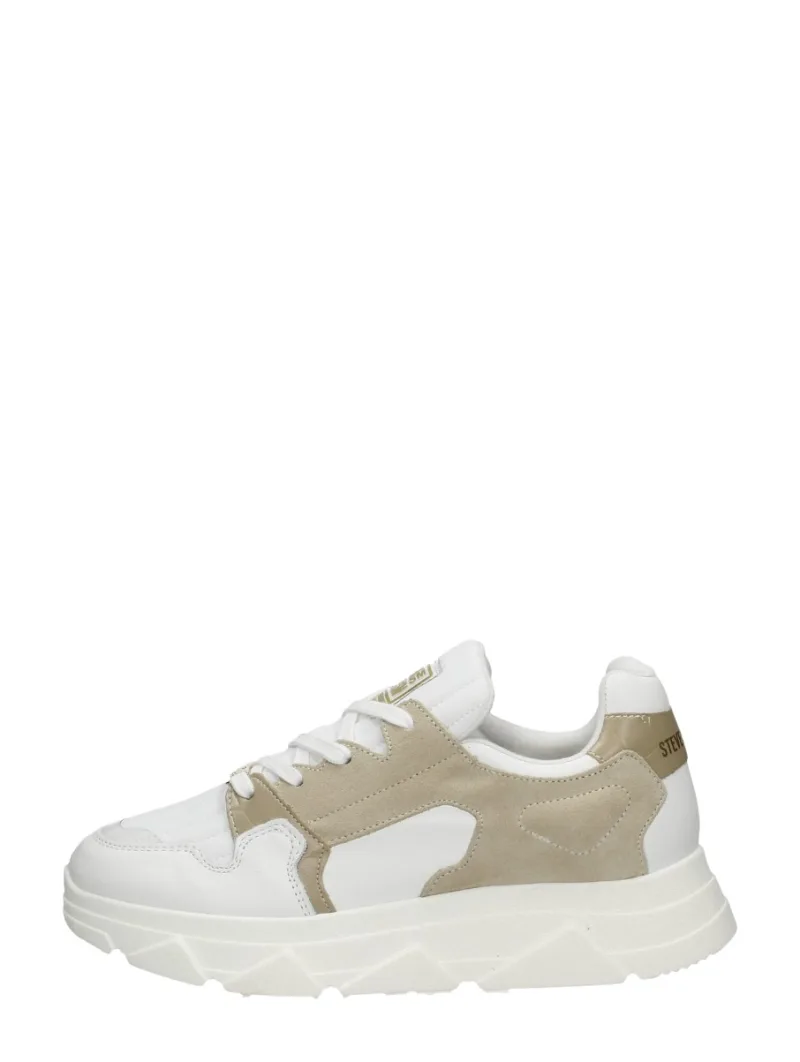 Steve Madden Poppy, lage veterschoenen voor dames in wit