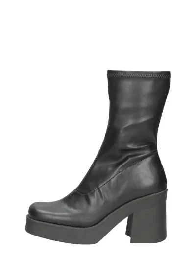 Steve Madden Overcast, enkellaarsjes hak voor dames in zwart, foto 1 van 4