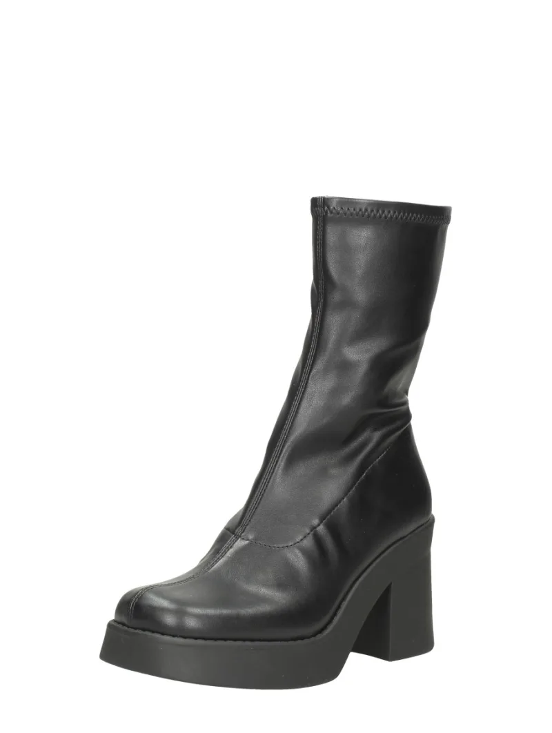 Steve Madden Overcast, enkellaarsjes hak voor dames in zwart, foto 2 van 2