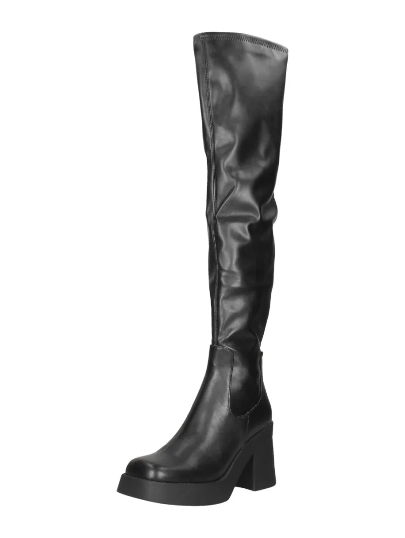Steve Madden Seasons, overknee laarzen voor dames in zwart, foto 2 van 2