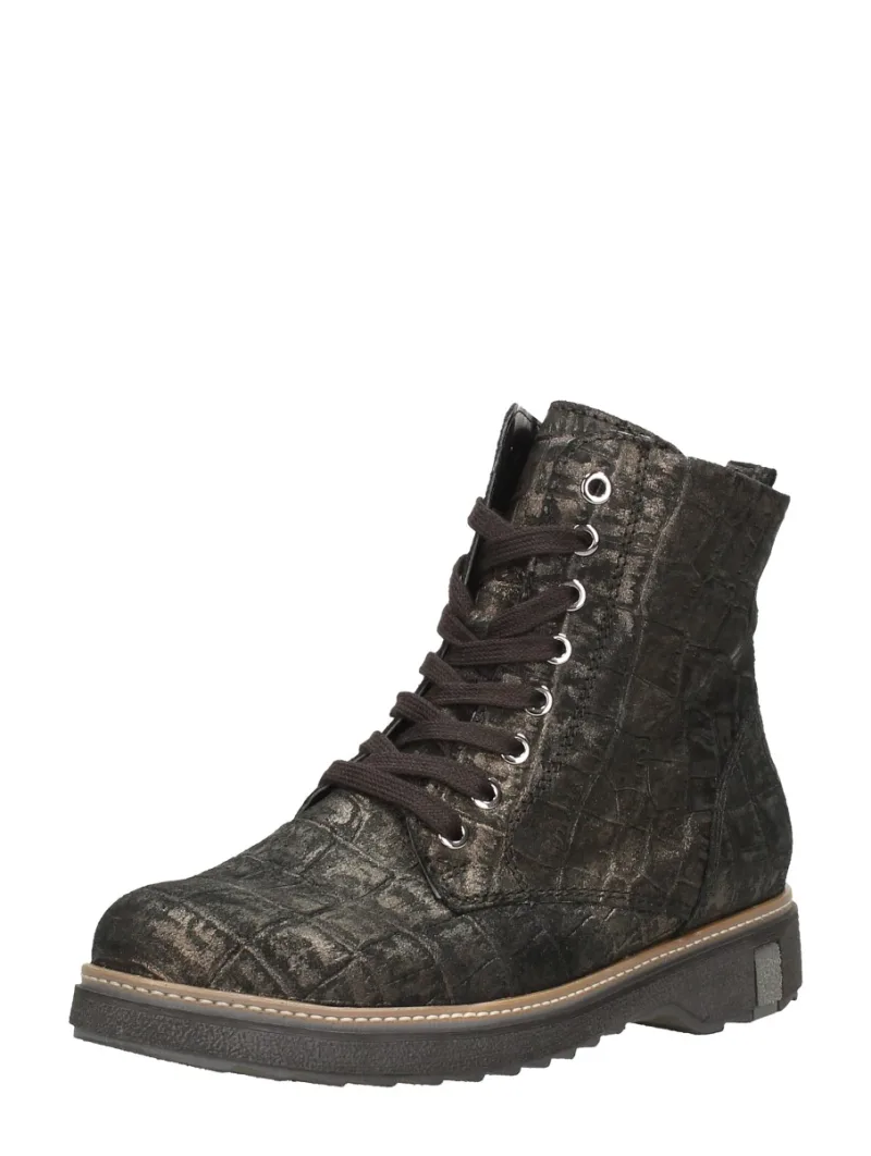 Waldläufer Kitomi, hoge veterschoenen voor dames in donkerbruin, foto 2 van 2