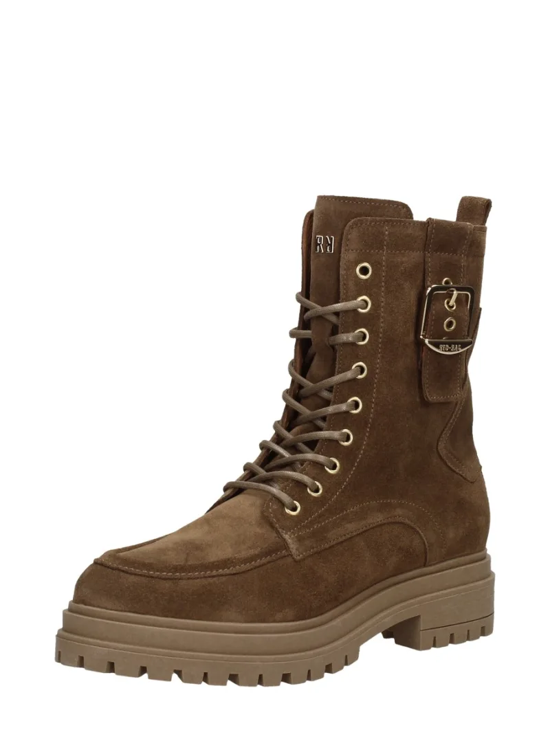 Red Rag Veterschoenen Hoog, hoge veterschoenen voor dames in taupe, foto 2 van 2