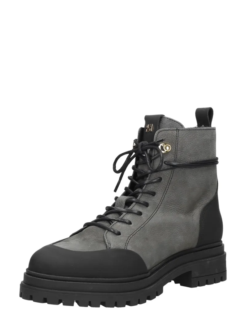 Red Rag Veterschoenen Hoog, hoge veterschoenen voor dames in donkergrijs, foto 2 van 2