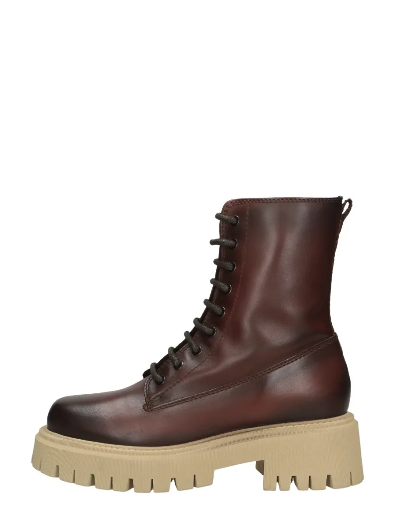 Tamaris Veterschoenen Hoog, hoge veterschoenen voor dames in donkerbruin