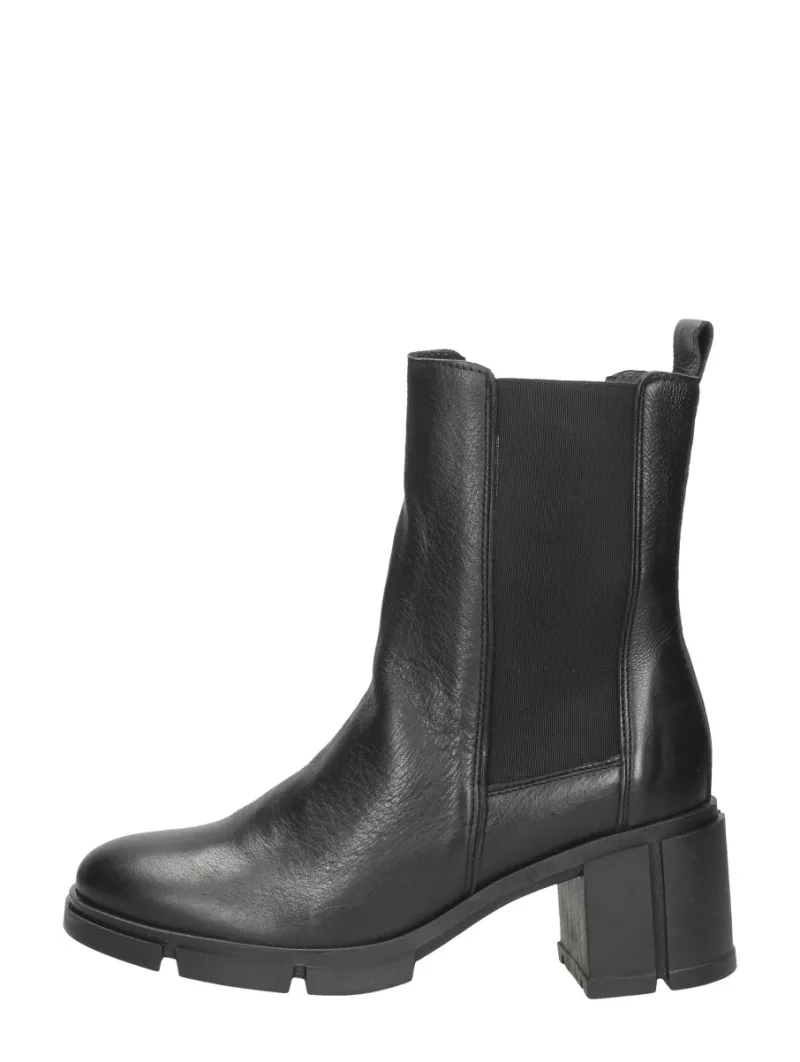 Tango Romy Heel 9, enkellaarsjes hak voor dames in zwart