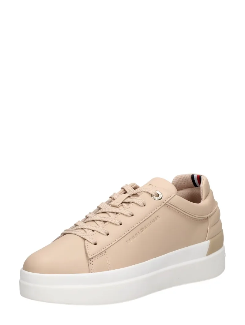 Tommy Hilfiger Feminine Elevated Sneaker, lage veterschoenen voor dames in roze, foto 2 van 2