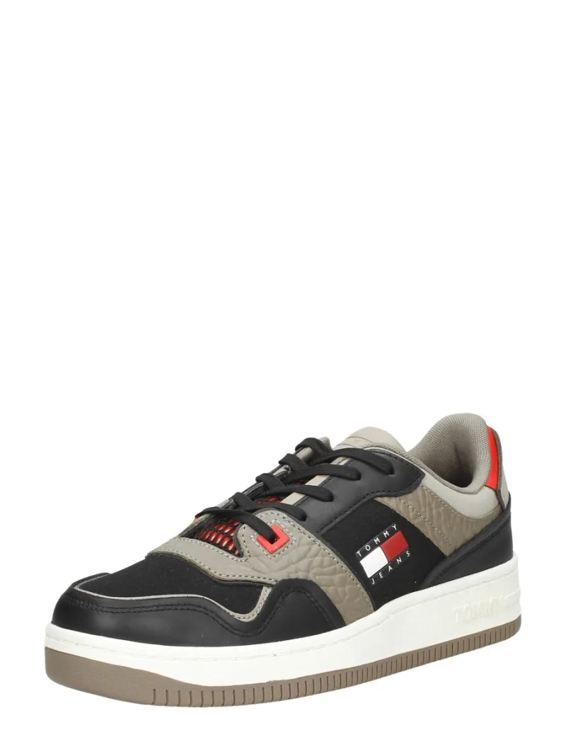 Tommy Hilfiger Tommy Jeans Retro Basket, lage sneakers voor heren in zwart, foto 2 van 2