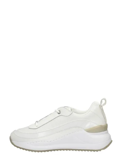 Calvin Klein Internal Wedge Lace Up, lage veterschoenen voor dames in wit, foto 1 van 4