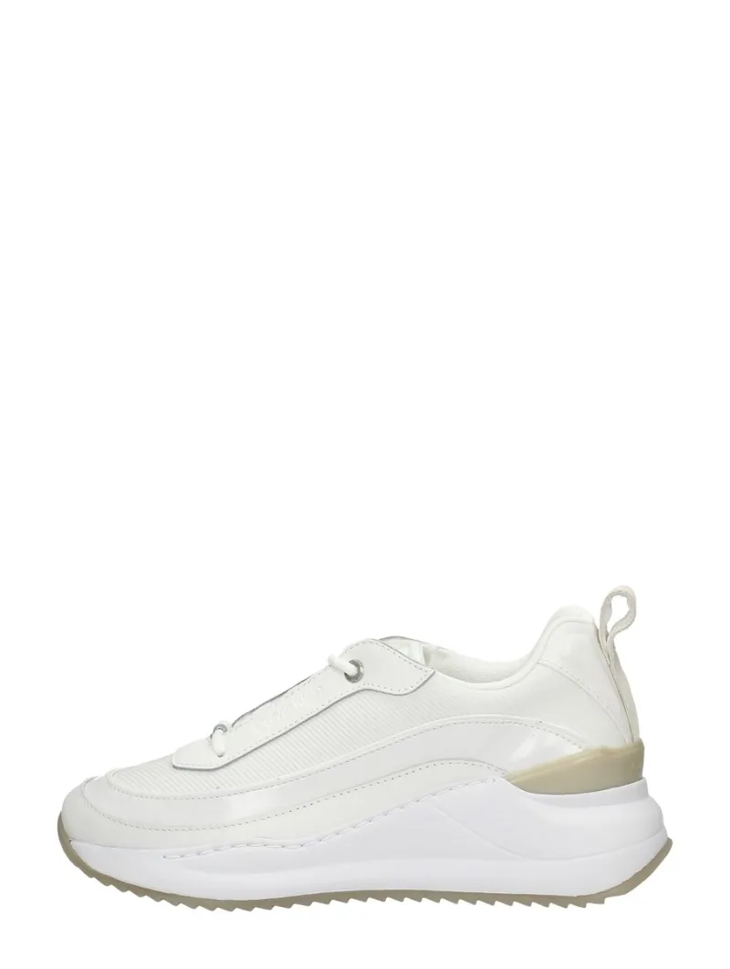 Calvin Klein Internal Wedge Lace Up, lage veterschoenen voor dames in wit